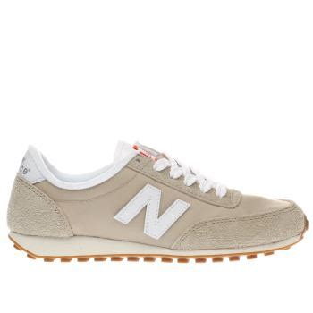 ladies beige suede trainers.